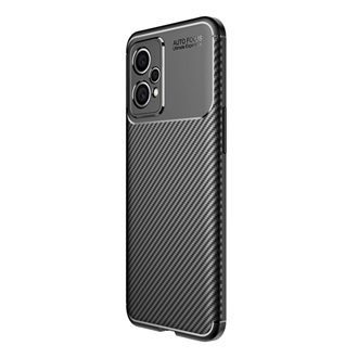 Realme 9 Pro Gigapack Szilikon telefonvédő ütésállóság, karbon minta, FEKETE