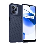 Realme C35 Gigapack szilikon telefonvédő ütésállóság, dombor minta, SÖTÉTKÉK