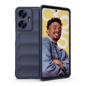 Realme C55 Gigapack szilikon telefonvédő ütésállóság, 3D, SÖTÉTKÉK