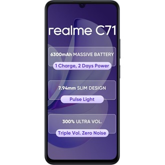 Realme C71 128GB Dual SIM okostelefon fekete (Midnight Lily)