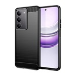 Realme C75 4G GIGAPACK Szilikon telefonvédő ütésállóság, karbon minta, FEKETE