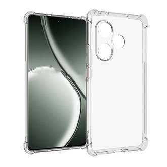 Realme GT 6T 5G Gigapack Szilikon telefonvédő ütésállóság, légpárnás sarok, ÁTLÁTSZÓ