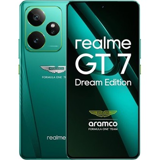 Realme GT 7 Dream Edition 512GB Dual SIM okostelefon zöld (Aston Martin Green)
