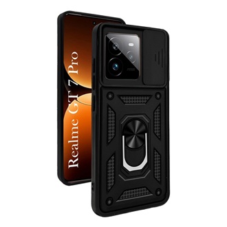Realme GT 7 Pro 5G GIGAPACK Defender szilikon telefonvédő ütésállóság, kameravédő, FEKETE