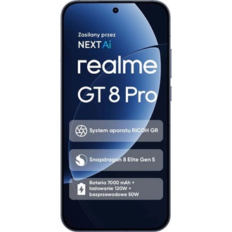 Realme GT 8 Pro 512GB Dual SIM okostelefon kék (Urban Blue)