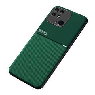 Redmi 10C Gigapack Szilikon telefonvédő ütésállóság, csíkos, SÖTÉTZÖLD