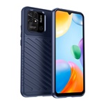 Redmi 10C Gigapack Szilikon telefonvédő ütésállóság, dombor minta, SÖTÉTKÉK