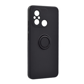 Redmi 12C Gigapack Szilikon telefonvédő tartógyűrű, kameravédő, FEKETE