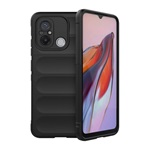 Redmi 12C Gigapack Szilikon telefonvédő ütésállóság, 3D, FEKETE