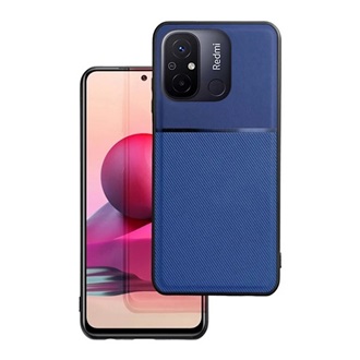 Redmi 12C Gigapack Szilikon telefonvédő ütésállóság, csíkos, SÖTÉTKÉK