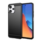 Redmi 12 Gigapack Szilikon telefonvédő ütésállóság, karbon minta, FEKETE