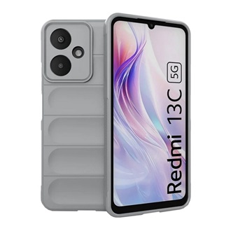 Redmi 13C 5G GIGAPACK Szilikon telefonvédő ütésállóság, 3D, VILÁGOSSZÜRKE