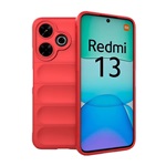 Redmi 13 4G GIGAPACK Szilikon telefonvédő ütésállóság, 3D, PIROS