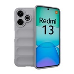 Redmi 13 4G GIGAPACK Szilikon telefonvédő ütésállóság, 3D, VILÁGOSSZÜRKE