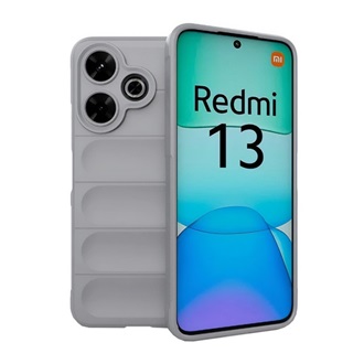 Redmi 13 4G GIGAPACK Szilikon telefonvédő ütésállóság, 3D, VILÁGOSSZÜRKE