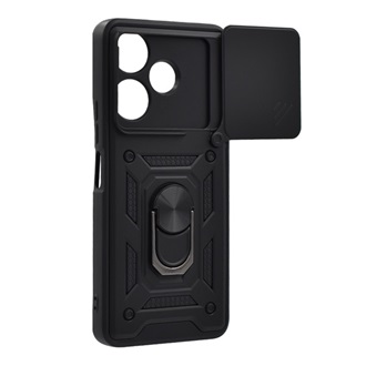 Redmi 13 4G Gigapack Defender szilikon telefonvédő ütésállóság, kameravédő, FEKETE