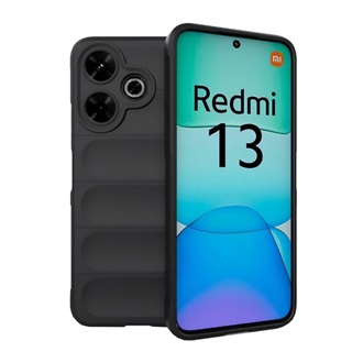 Redmi 13 4G Gigapack Szilikon telefonvédő ütésállóság, 3D, FEKETE