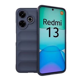 Redmi 13 4G Gigapack Szilikon telefonvédő ütésállóság, 3D, SÖTÉTKÉK