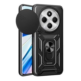 Redmi 14C 4G GIGAPACK Defender szilikon telefonvédő ütésállóság, kameravédő, FEKETE