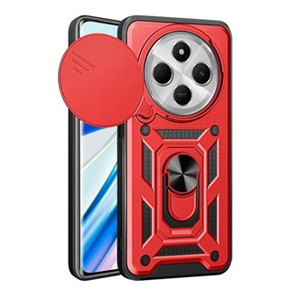 Redmi 14C 4G GIGAPACK Defender szilikon telefonvédő ütésállóság, kameravédő, PIROS