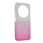 Redmi 14C 4G GIGAPACK Szilikon telefonvédő műanyag belső, csillogó hátlap, ÁTLÁTSZÓ/RÓZSASZÍN
