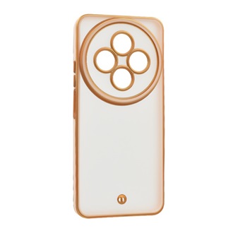 Redmi 14C 4G GIGAPACK Szilikon telefonvédő ütésállóság, kameravédő, ARANY/RÓZSASZÍN