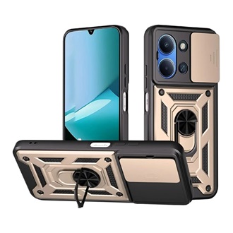 Redmi 15C 4G GIGAPACK Defender szilikon telefonvédő ütésállóság, kameravédő, ARANY