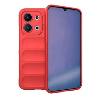 Redmi 15C 5G / 15C 4G GIGAPACK Szilikon telefonvédő ütésállóság, 3D, PIROS