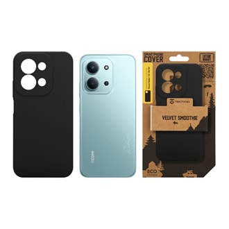 Redmi 15C 5G / 15C 4G TACTICAL VELVET SMOOTHIE szilikon telefonvédő ütésállóság, matt, FEKETE
