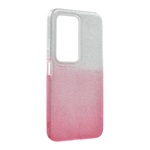 Redmi 15 4G / 15 5G GIGAPACK Szilikon telefonvédő műanyag belső, csillogó hátlap, ÁTLÁTSZÓ/RÓZSASZÍN