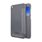 Redmi 5A NILLKIN SPARKLE műanyag telefonvédő FLIP, ablakos, FEKETE