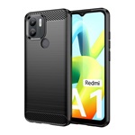 Redmi A2 Plus Gigapack Szilikon telefonvédő ütésállóság, karbon minta, FEKETE