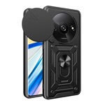 Redmi A3 4G Gigapack Defender szilikon telefonvédő ütésállóság, kameravédő, FEKETE