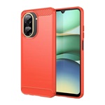 Redmi A5 4G GIGAPACK Szilikon telefonvédő ütésállóság, karbon minta, PIROS