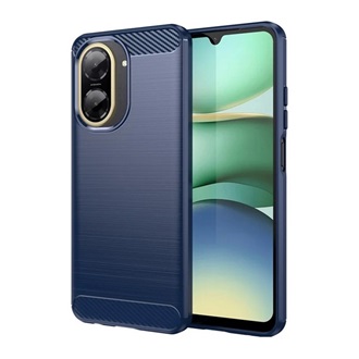 Redmi A5 4G GIGAPACK Szilikon telefonvédő ütésállóság, karbon minta, SÖTÉTKÉK