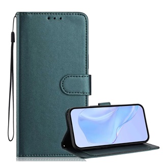 Redmi A5 4G GIGAPACK Tok álló, bőr hatású FLIP, kézpánt, SÖTÉTZÖLD