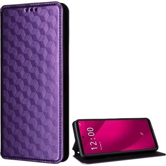 Redmi A5 4G GIGAPACK Tok álló, bőr hatású FLIP, prémium, LILA
