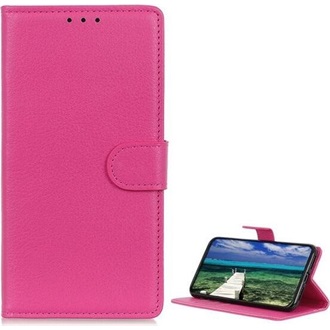 Redmi A5 4G GIGAPACK Tok álló, bőr hatású FLIP, prémium, MAGENTA