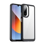 Redmi A7 Pro 4G GIGAPACK Szilikon telefonvédő ütésállóság, átlátszó hátlap, FEKETE