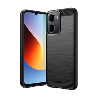 Redmi A7 Pro 4G GIGAPACK Szilikon telefonvédő ütésállóság, karbon minta, FEKETE
