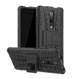Redmi K30 Gigapack Defender szilikon telefonvédő ütésállóság, autógumi, FEKETE