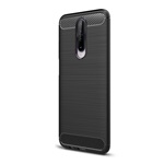 Redmi K30 Gigapack Szilikon telefonvédő ütésállóság, karbon minta, FEKETE