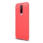 Redmi K30 Gigapack Szilikon telefonvédő ütésállóság, karbon minta, PIROS