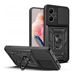 Redmi Note 12 4G Gigapack Defender szilikon telefonvédő ütésállóság, kameravédő, FEKETE