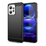 Redmi Note 12 4G Gigapack Szilikon telefonvédő ütésállóság, karbon minta, FEKETE