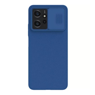 Redmi Note 12 4G NILLKIN CAMSHIELD szilikon telefonvédő ütésállóság, csíkos, SÖTÉTKÉK