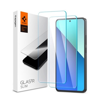 Redmi Note 13 4G SPIGEN SLIM képernyővédő üveg 2db 2.5D, 9H, ÁTLÁTSZÓ