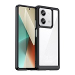 Redmi Note 13 5G GIGAPACK Szilikon telefonvédő ütésállóság, átlátszó hátlap, FEKETE