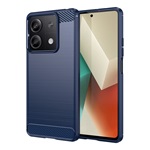 Redmi Note 13 5G Gigapack Szilikon telefonvédő ütésállóság, karbon minta, SÖTÉTKÉK