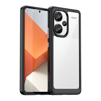 Redmi Note 13 Pro Plus 5G GIGAPACK Szilikon telefonvédő ütésállóság, átlátszó hátlap, FEKETE